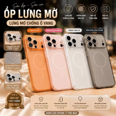 [NÂNG CẤP IPHONE 17] Ốp silicon nhám lưng mờ TT68CASE dành cho iPhone 17/16/15/14/13/12/11 Pro/Plus/Promax bảo vệ camera