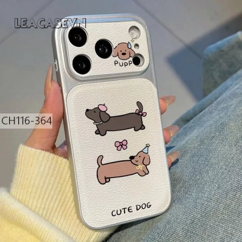 Ốp Lưng Điện Thoại Vỏ Vân Da In Hình Dễ Thương Dành Cho iPhone 11-18 Pro Pro Max